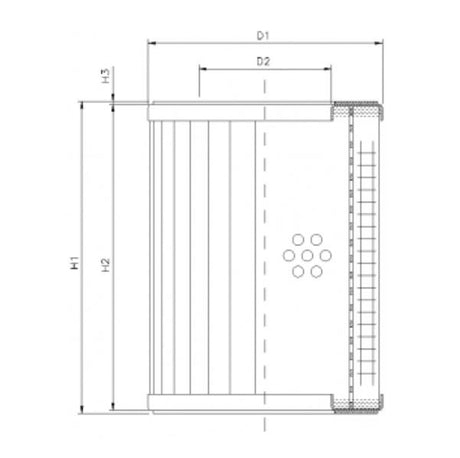 R310G06 filter element for return filter