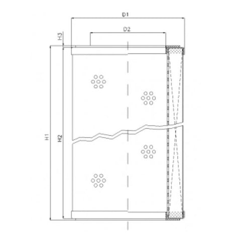 R310G06P filter element for return filter