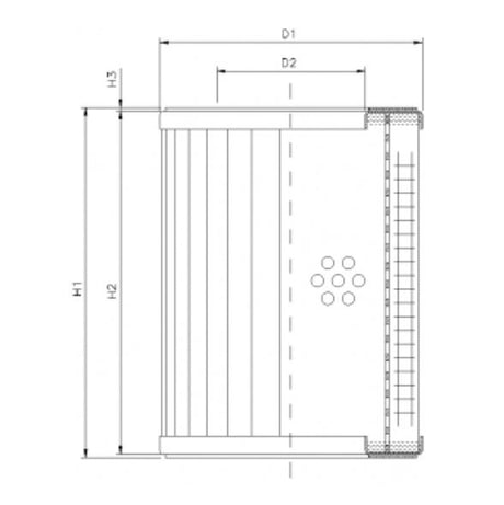 R312C10 filter element for return filter