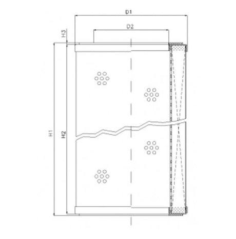 R312C10P filter element for return filter