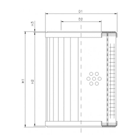 R320C20 filter element for return filter