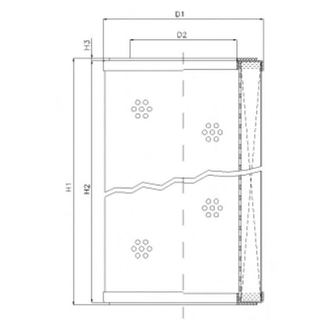 R330G10P filter element for return filter