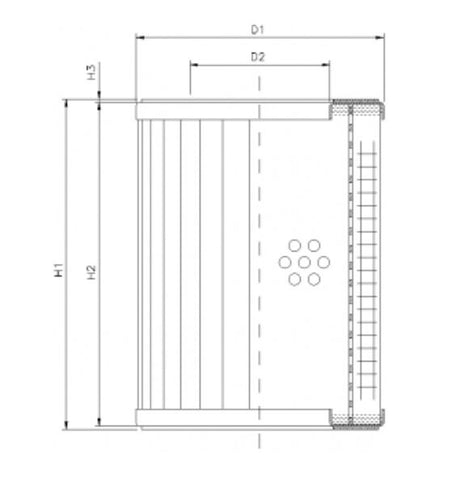 R332C20 filter element for return filter
