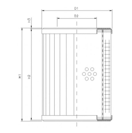 R333C05 filter element for return filter