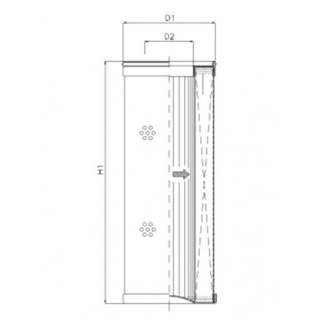 R422G03 filter element for return filter