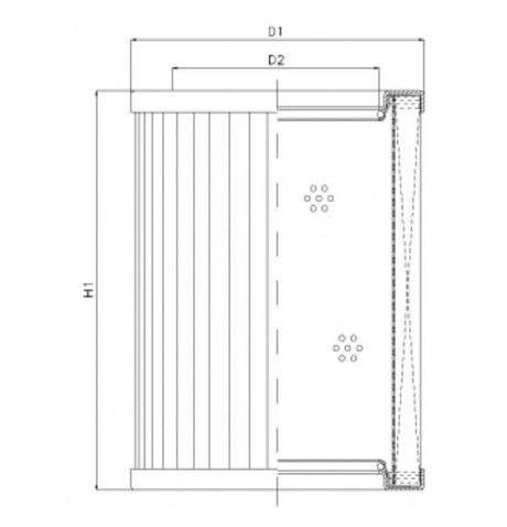 R433T10 filter element for return filter