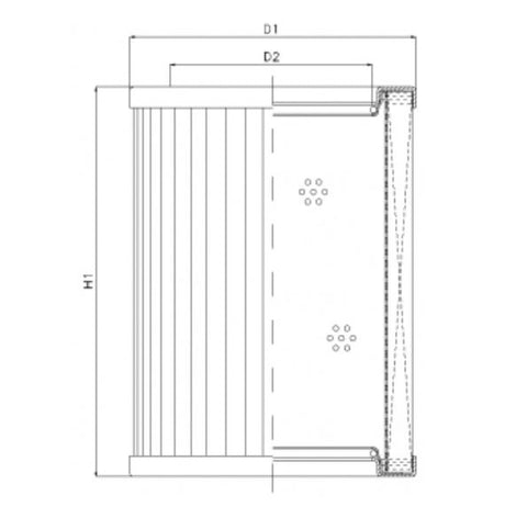 R433T200 filter element for return filter
