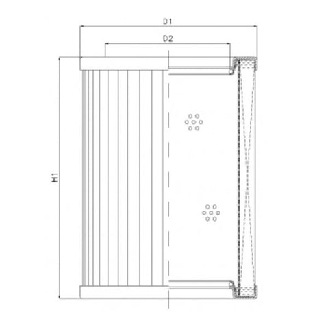 R433T80 filter element for return filter