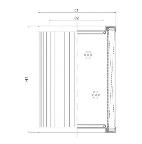 R434C25 filter element for return filter
