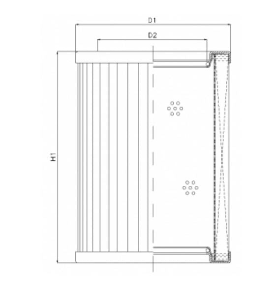 R434G25V/ESD hydraulic filter element