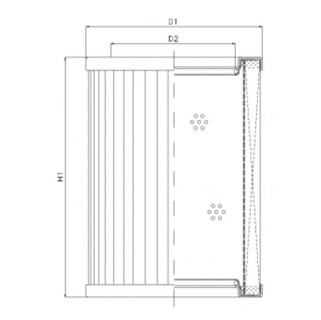 R434T10 filter element for return filter
