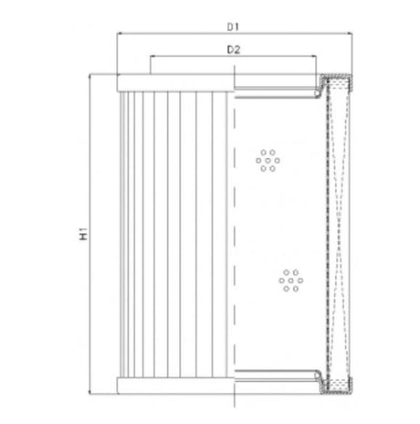 R434T200 filter element for return filter