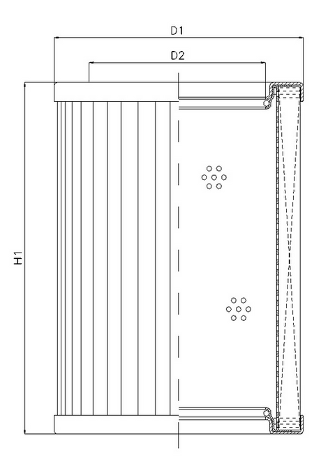 R440G03V filter element for return filter