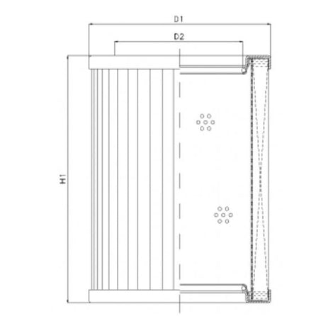 R442T60 filter element for return filter