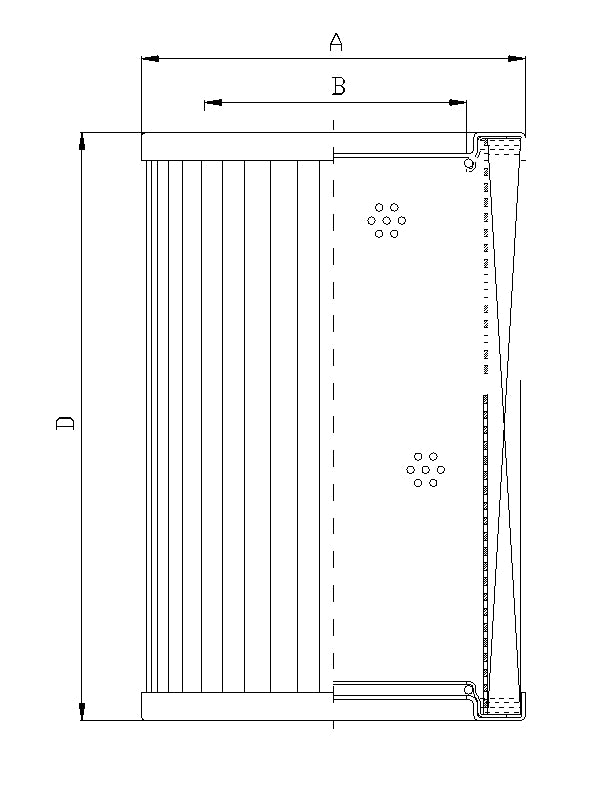 R444G10V hydraulic filter element