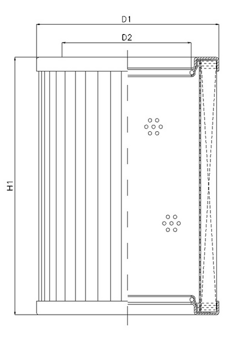 R452G06V Filter element for return filter