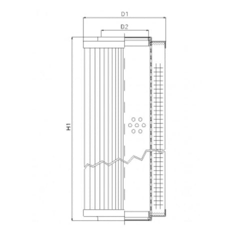 R462T60 filter element for return filter