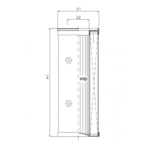 R471G06 filter element for return filter