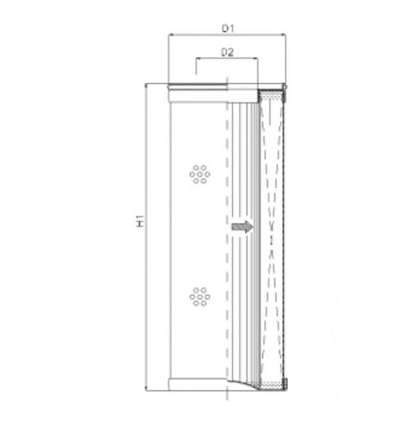 R473G06 filter element for return filter