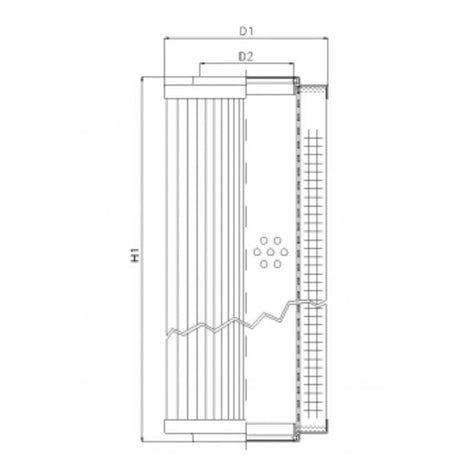 R481G06V filter element for return filter