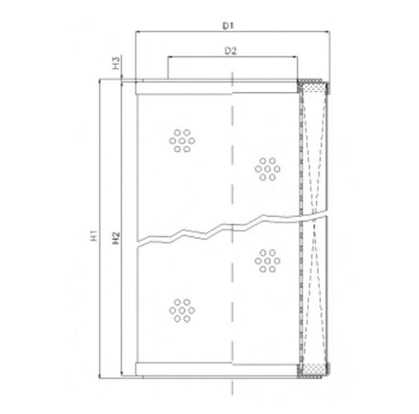R5100C10V filter element for return filter