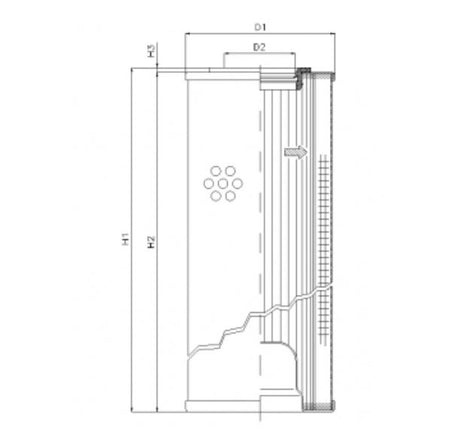 R5110G06 filter element for return filter