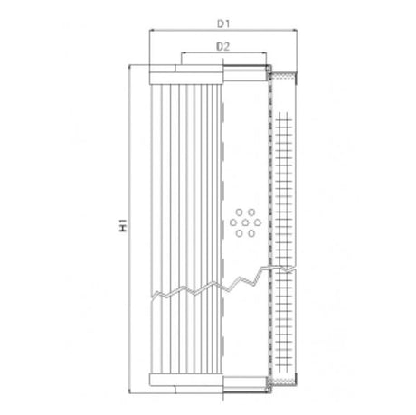 R521G25V filter element for return filter