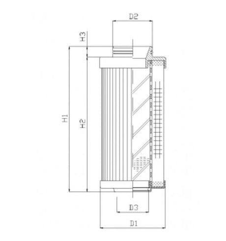 R530T40 filter element for return filter