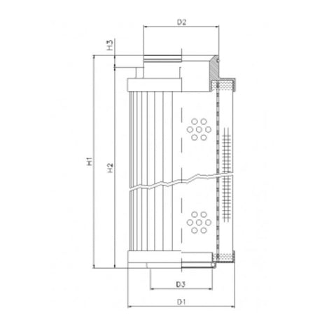 R540T40 filter element for return filter