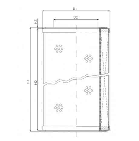 R570T149 filter element for return filter
