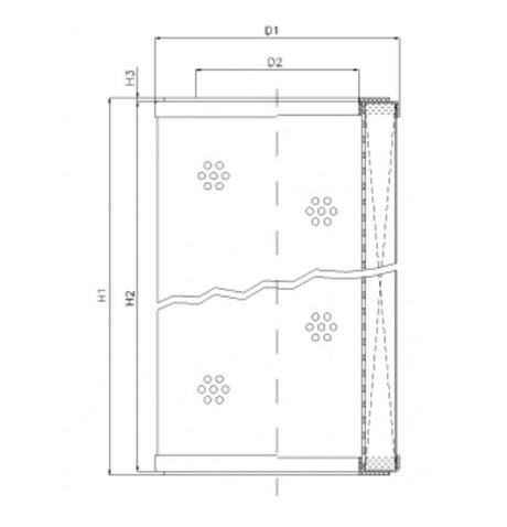 R570T40 filter element for return filter