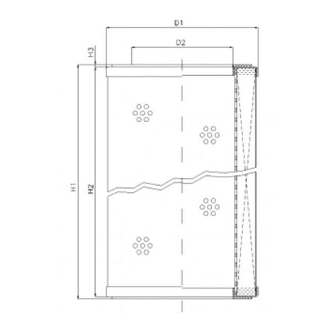 R590C10V filter element for return filter