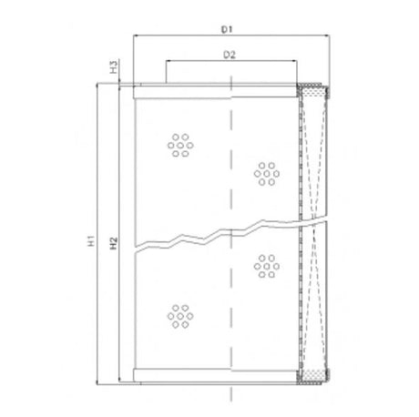 R590T149V filter element for return filter