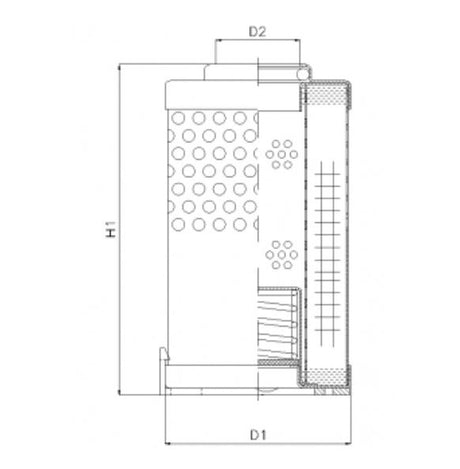 R610C10 hydraulic filter element