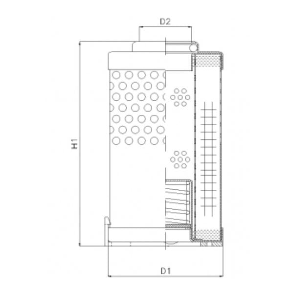 R610G10 hydraulic filter element