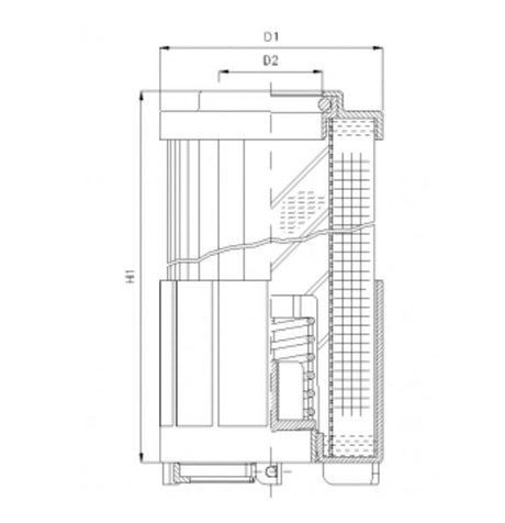 R622G06 hydraulic filter element