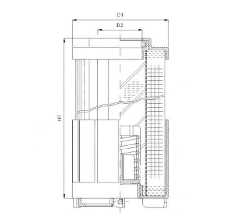 R622T40 hydraulic filter element