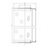 R670G10 hydraulic filter element