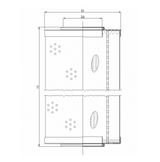R670G10V hydraulic filter element