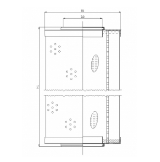 R670G10V hydraulic filter element