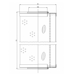 R670G15 hydraulic filter element
