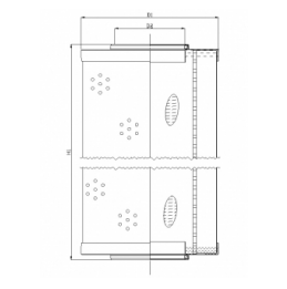 R671G10V hydraulic filter element