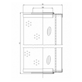 R671G10V hydraulic filter element