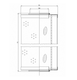 R671G15 hydraulic filter element