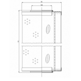 R671G15V hydraulic filter element