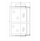 R672G06 hydraulic filter element