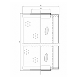 R672G10 hydraulic filter element