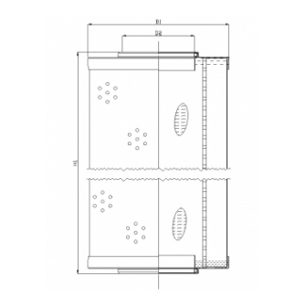 R672G10 hydraulic filter element