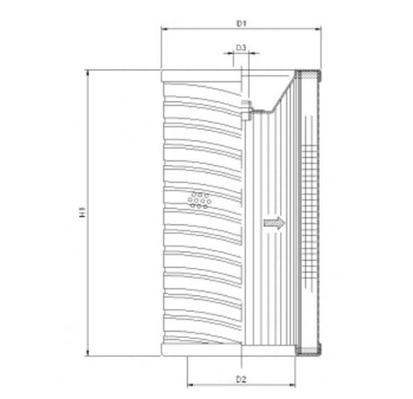 R701T25 filter element for return filter