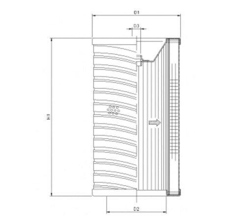 R702T10 filter element for return filter